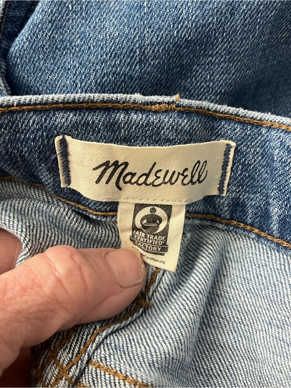 Madewell High-Rise Straight Leg Jeans in Blue Wash size 27 - Picture 4 of 6